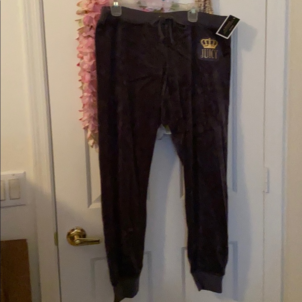 NEW Juicy Couture Dark Grey Slim comfy pants